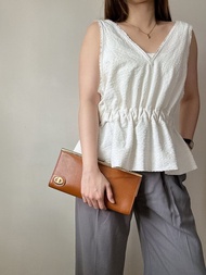 中古正品 Christian Dior 迪奧 金棕色 手拿包 晚宴包