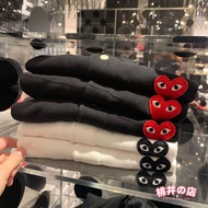 [Domestic Ready Stock] Japan CDG Rei Kawakubo PLAY Pure Color Classic Little Red Heart Black Heart S