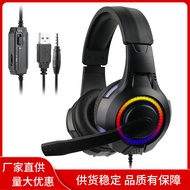 Foreign Trade Over-Ear Headset RGB Iridescent with Lights/Deep Bass Sound Positioning Large Earphone