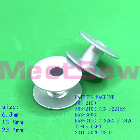 B1805-210-00 STAINLESS STEEL BOBIN FOR BROTHER 311G~326G, 342G SUPERME 3020/JACK T2210, T1310 SEWING