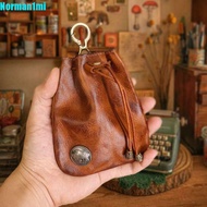RIDGE Drawstring Key Wallet, Vintage Retro Pouch Change Purse, Exquisite Medieval Mini Simple Key Ri