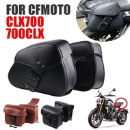 For CFMOTO CLX 700 CLX700 700CLX 700CL-X Motorcycle Accessories SaddleBag Side Luggage Bags Saddle Bag Storage Tool Leather