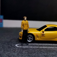 Miniature Figure Initial D Keisuke Takahashi01 Diorama Diecast Unpainted
