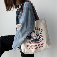 33Bags New Korean Casual Canvas Tote Bag for woman with zipper School bag laptop ipad Shopping #3066