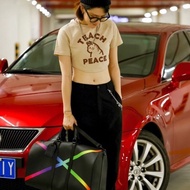 LV Keepall50限量炫彩旅行袋 50*29*20 9新配件肩帶 2鑰匙 鎖