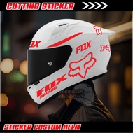 Fox helmet Sticker/ helmet cutting sticker