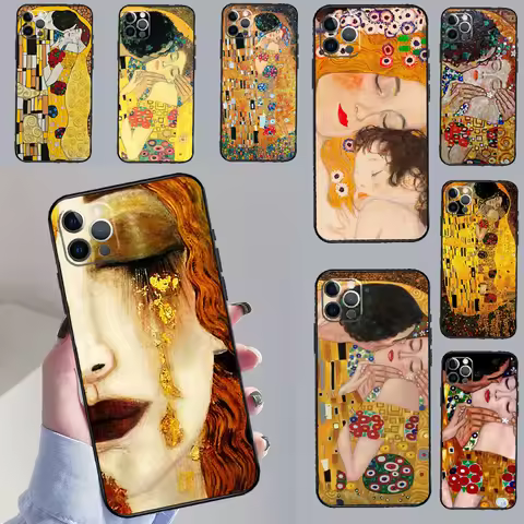 Gustav Klimt Kiss Art For Huawei Nova 12s 11i 12i 7i 8i Y73 Y70 Y90 Y60 Y72 Y61 Y91 9 10 SE P30 Pro 