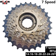 เฟืองเกลียวจักรยาน 7/8/9 Speed Bicycle Rotating Freewheel MTB Mountain Bike Threaded 13T-32T