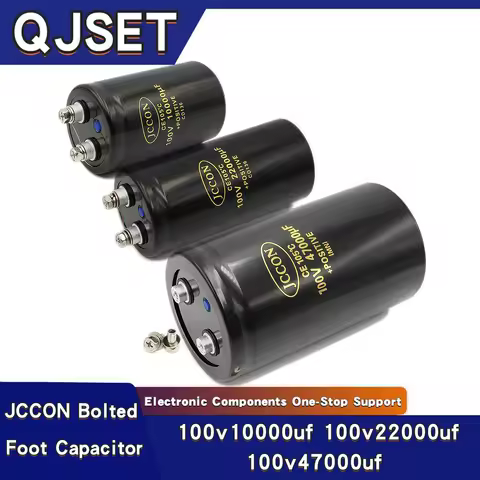 1pcs JCCON 100v 22000uf 47000uf 10000uf 100v Welding Machine Bolt Capacitor/Inverter Screw-Foot Larg