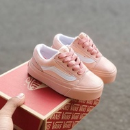 PUTIH Vans old skool pink lis White Girls Shoes