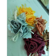 bunga hantaran-bunga hiasan diatas kotak-bunga rozet - flower rozet- Corsage