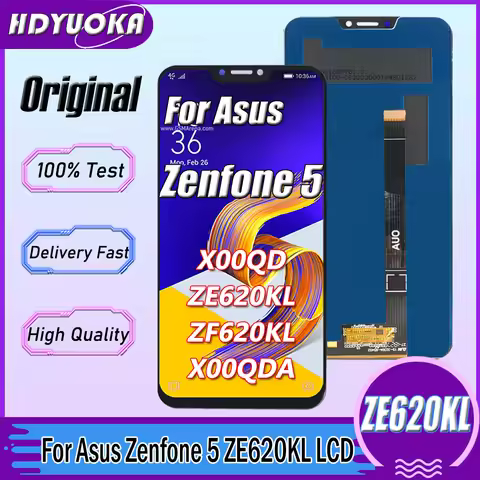 6.2" Original For Asus Zenfone 5 ZE620KL X00QD LCD Display Screen Touch Panel Assembly Digitizer For