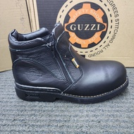 GUZZI PRO Safety 912 Safety Mid Cut Boot Leather Safety Boot Brown Black Shoes Burgundy Black Khaki