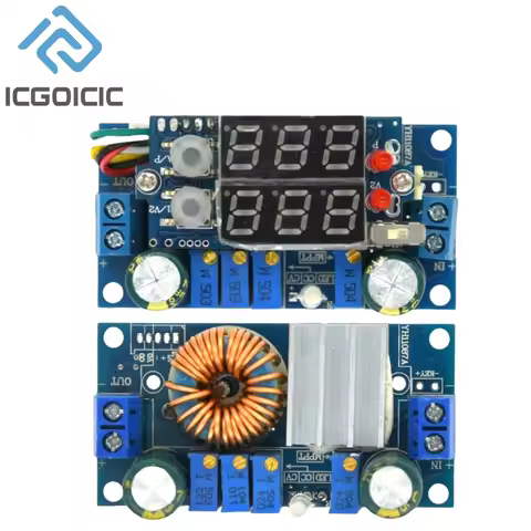 5A MPPT Solar Panel Controller DC-DC Step-down CC/CV Charging Module with blue Display LED Regulator