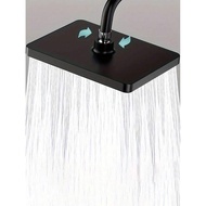 1pc High Pressure Square Shower Head, Durable Plastic Wall-Mounted Shower Head, Top Powerful Water-S