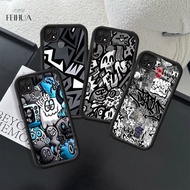 RK7 and trendy graffiti hp Plating Casing for OPPO Reno Find Narzo 20A A31 A91 N53 A74 4 X3 5i 6 6i 