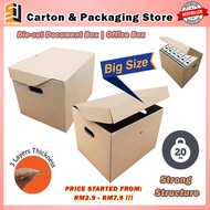 【Office Document Box】 Storage Box Die-Cut Box Moving Box Document Packaging Box Office Carton Box Kr