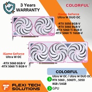 Flexi tech IGAME GEFORCE RTX 5050 / RTX 5060 TI / RTX 5060 ULTRA W OC / W DUO OC - 8GB/16GB