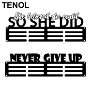 TENOL Medal Hanger, Metal Award Ribbon Organizer, Easy to Install Shelf, Display