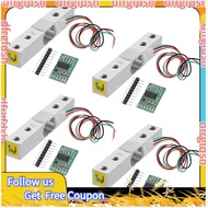 【D&F】Digital Load Cell Weight Sensor-4 Sets 1KG Load Cell HX711 AD Weighit Amplifier Module Pressure
