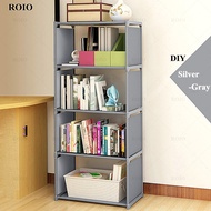 Bookcase Simple Bookshelf Easy Assembly Children Book Shelf Space-saving Sundries Organizer Rack Creative Modern Home Decoration