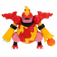 Pokémon Magmortar Battle Feature Figure - 4.5-Inch Magmortar Battle Figure with Fireball Cannon Poké