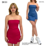 BSCO MILLIE ROMPER OVERLAP SHORTS THICK FABRIC WITH ZIPPER Womenswear Overalls Suits Basic