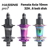 Hassns Pro Female Axle Freehub 10 x 135 mm 32 hole 6 six DJ BMX HubBolt