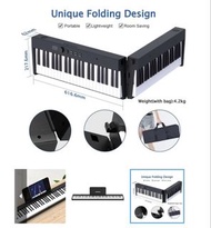 可摺式電子琴KONIX PJ88C 88-Key Folding Digital Piano