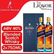 (Bundle of 2 Bottles 750ml) Johnnie Walker Blue Label