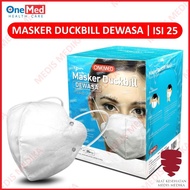 Masker Duckbill 4ply Isi 25 Dewasa Disposable Face Mask Earloop