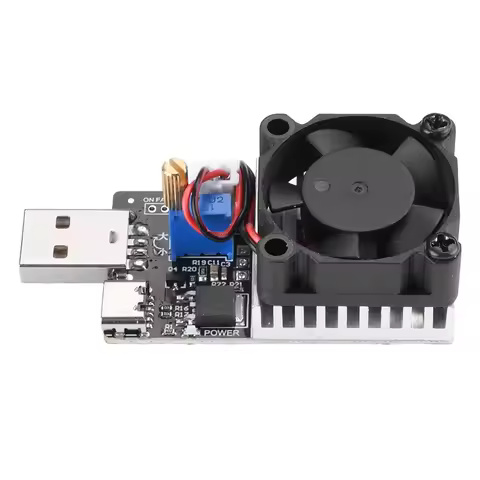 DC 3.7-20V 25W 3A Electronic Load Tester Electronic Load Aging Discharge Module Battery Aging Tester