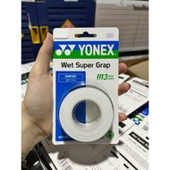 YONEX AC102EX / AC 102 EX Badminton / Tennis Racket Rubber Grip - 3 IN WHITE / BLACK