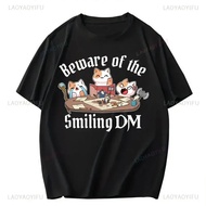 T Shirt Cats Playing Dungeons and Dragons Present Funny DND Tshirt Summer Short-sleev xs-3xl 