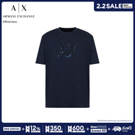 AX Armani Exchange เสื้อยืดผู้ชาย รุ่น AX 6DZTHN ZJLFZ1510 - สีฟ้า