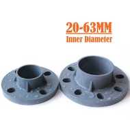 1Pc PVC Flange 20-63MM UPVC Bolt-On Water Supply Part Irrigation Pipe Fitting  flange Socket