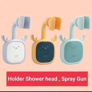 Holder Shower , Holder Spray , Bidet Spray , Shower head no need drill hole wall tidak perlu menebuk lubang dinding