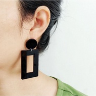 Stud earrings korean style long box model 596