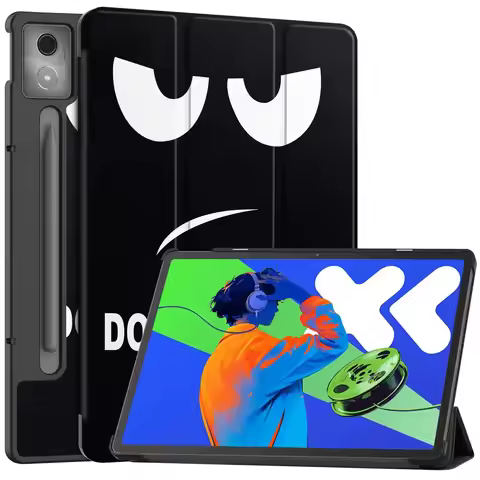 For Lenovo Xiaoxin Pad Pro 12.7 2025 Case Tri-Folding PU Leather Stand Tablet Cover for Xiaoxin Pad 