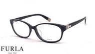 【本閣】FURLA VU4954K 義大利精品光學眼鏡方膠框 男女黑色 與GUCCI/DIOR同型 皮革紋造型