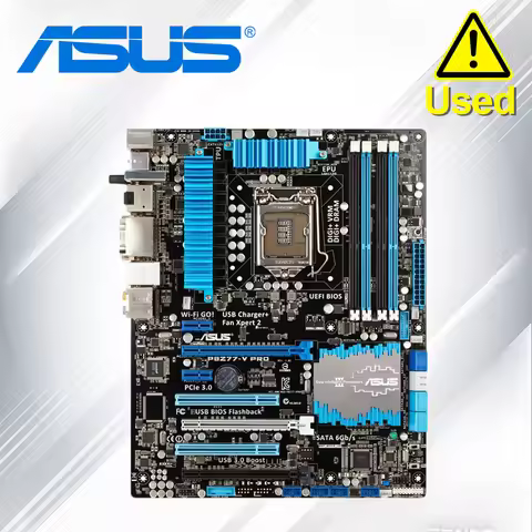 Used ASUS P8Z77-V PRO LGA 1155 Intel Z77 HDMI SATA 6Gb/s USB 3.0 ATX Intel Motherboard