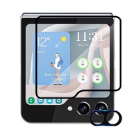 HOCE ปกป้องหน้าจอสำหรับโทรศัพท์ด้านนอก Samsung Galaxy Z Flip 5 Flip5 5G ฟิล์มป้องกันเลนส์กล้องถ่ายรูปกระจกเทมเปอร์บน Z Flip 5