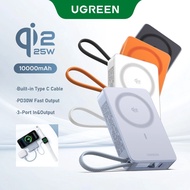 [CCC Certified]UGREEN 25W Magnetic Wireless 10000mAh Power Bank built-in cable Fast Charging CCC Cer