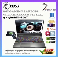 MSI GP65 15.6" Gaming Laptop - Intel Core i7-9th Gen NVIDIA GeForce GTX 1660ti/RTX 2060 6G GDDR6 Win