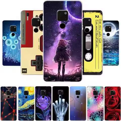 For Huawei Mate 20 X Case 20X Coque Transparent Silicone TPU Soft Back Cover For Huawei Mate 20 X Ma