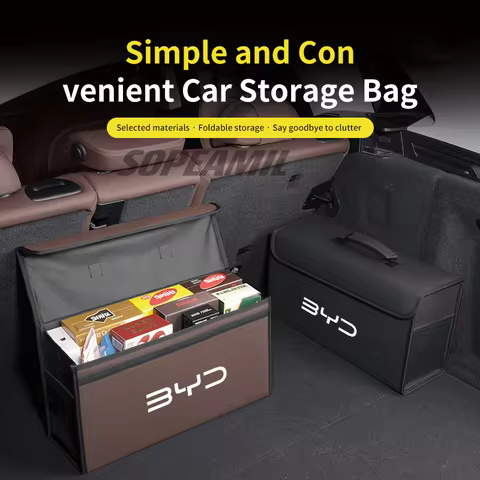 Car Trunk Organizing And Storage Box For BYD Atto 3 Tang F3 E6 Yuan Plus Song Max F0 Qin G3 I3 Han D