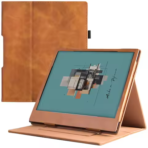 Stand Case for 10.3" Boox Note Air 4C/Boox Note Air 3C ePaper Tablet - PU Leather Cover with Hand St
