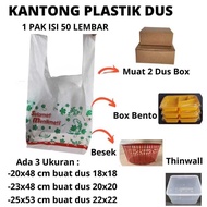 Multipurpose Plastic Food Bags 18x18 & 20x20 cm - Suitable for 2 Rice Boxes