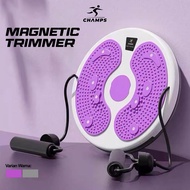 PROMO TERMURAH CHAMPS MAGNETIC TRIMMER PERUT BODY PLATE DENGAN TALI & 8 TITIK MAGNET REFLEKSI | ALAT