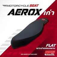 AEROX เบาะปาด AKS made in thailand เบาะมอเตอร์ไซค์ ผลิตจากผ้าเรดเดอร์ หนังด้าน ด้ายแดง